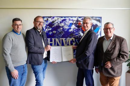 (v.l.n.r.) Timo Mechler, Frank Schupp, Leo Homann und Andreas Schaudt