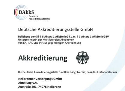 Akkreditierung Urkunde