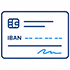 Icon: Bankkarte mit IBAN