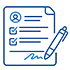 Icon: Formular mit Stift